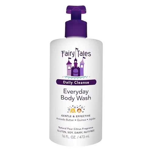 Fairy Tales Daily Cleanse Kids Body Wash | Kids Soap With Gentle, Clean Natural Ingredients | Sulfate Free, Silicone Free, Body Wash for Boys and Girls - 16 oz.
