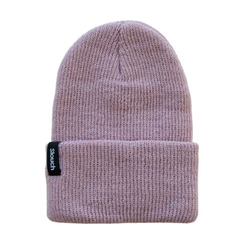 Mauve Knit Cuff Beanie