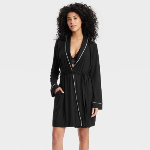 Women's Beautifully Soft Robe - Stars Above™, Color: Black, Size: M/L