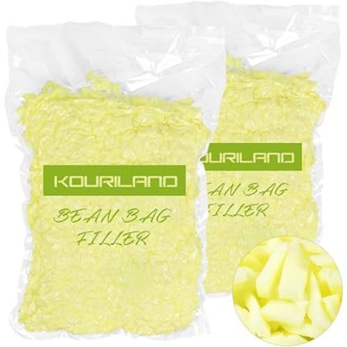 12LBS Bean Bag Filler, Shredded Memory Foam Beanbag Filling Pillow Stuffing