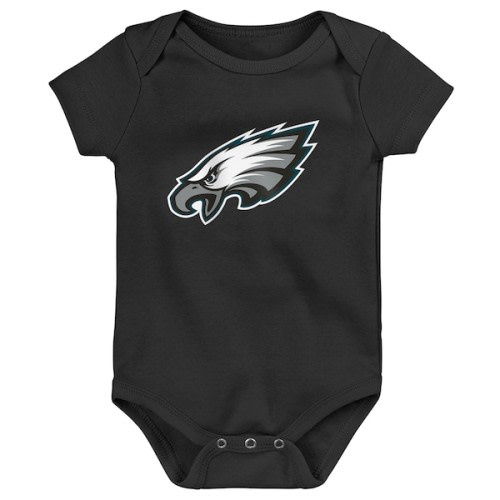 Newborn Outerstuff Black Philadelphia Eagles Primary Logo Bodysuit