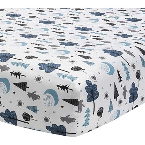 Lambs & Ivy Forever Pooh Fitted Crib Sheet, Multicolor , 28x52 Inch (Pack of 1)