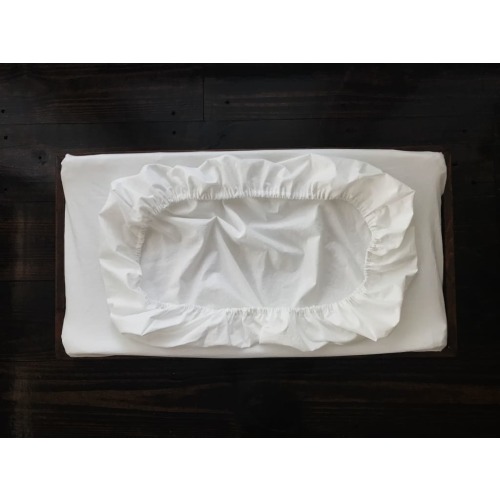 White Changing Pad Cover | High Cotton Textile