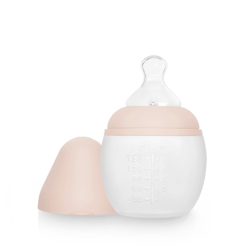 Anti-colic silicone baby bottle 5 oz | Nude
