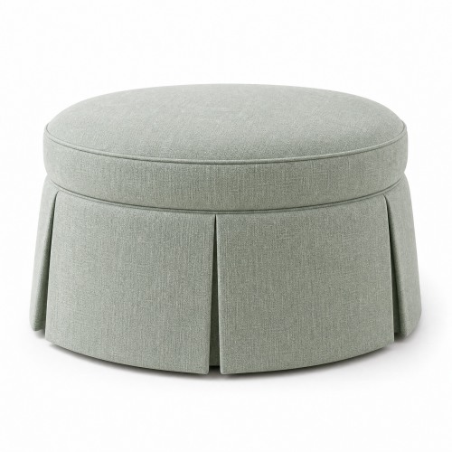 Sea Glass Hailey Trampoline Ottoman | Spring & Stitch