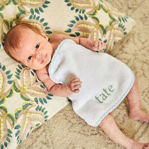 Monogrammed Baby Washcloths (pair) | Weezie Towels
