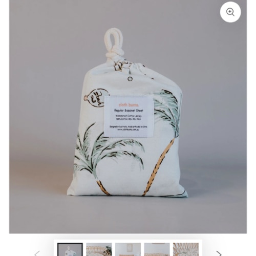 Regular Bassinet Waterproof Sheet - Retro Sands – Cloth Bums