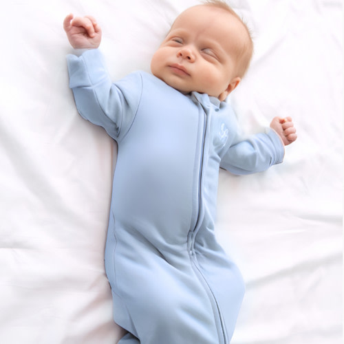 The Butterfly Swaddle Preemie Sleep Sack and Swaddle in One - Blue, Preemie (4 -7 Lbs)