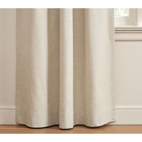 Evelyn Linen Kids Blackout Curtain | Pottery Barn Kids