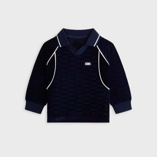 Kith Baby Long Sleeve Soccer Jersey Polo Shirt - Nocturnal