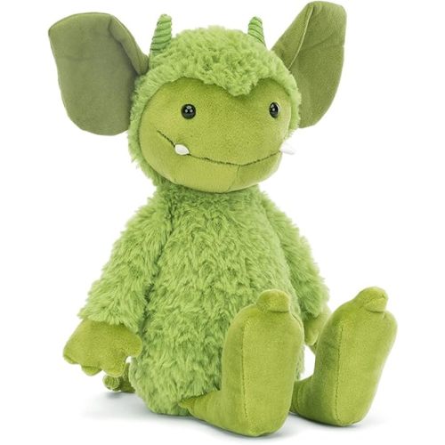 Jellycat Grizzo Gremlin Stuffed Animal, 12 inches - Monster Plush Toy - Classic Children's Gift - Halloween Plush