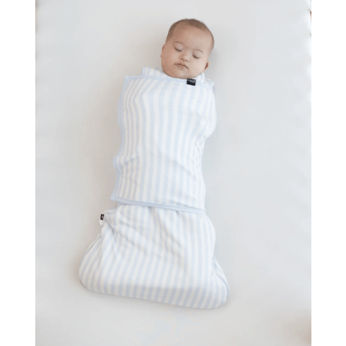 Sleep Bag Swaddler in Small Mist Stripe 1.0