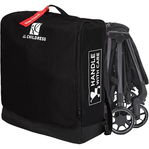 J.L. Childress Compact Stroller Travel Bag for Airplane - Unpadded, Black