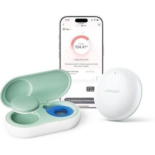 Momcozy Wearable Digital Thermometer for Baby with CozyLink Signal Booster|