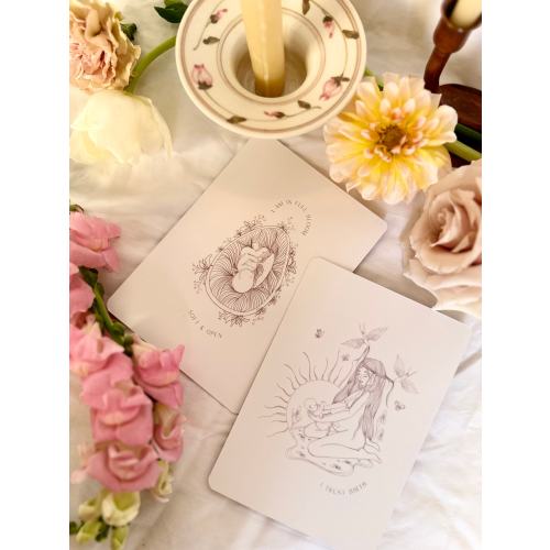Birth & Pregnancy Affirmation Cards ~ Florescence Collection