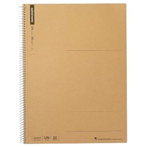 Maruman Spiral Note Basic Notebook, 160 Pages, A4, Unruled