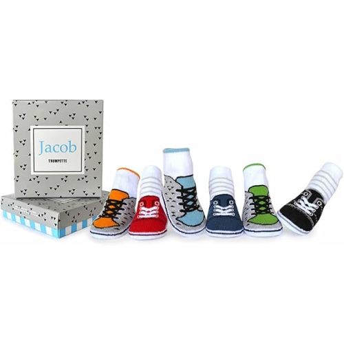 Trumpette Baby Boy/Girl Sock Set for Infant-Toddler, 6-pack, Unisex, 0-24 Months