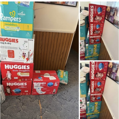 Newborn to size 3 diapers for sale in Greenup! Price is $5 and up per box!