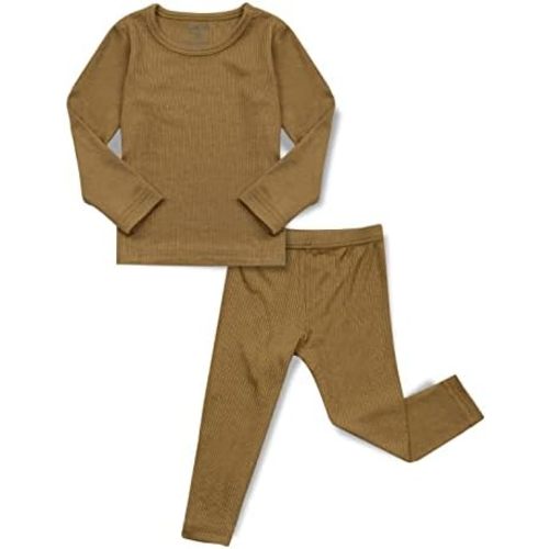 AVAUMA Baby Boys Girls Pajama Set Kids Toddler Snug fit Ribbed Sleepwear pjs for Daily Life Style