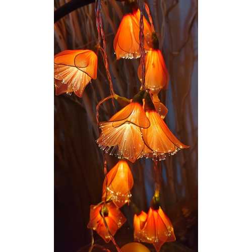 Led Flower Fairy Lights, Handmade Blossom Flower String Lights, Cozy Bedroom Decor, Warm LED Lights, Gift for Mom