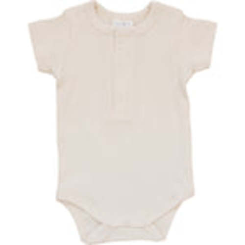 Vanilla Organic Cotton Ribbed Snap Bodysuit – Mebie Baby