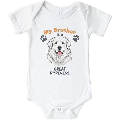 My Brother is A Great Pyrenees Cute Dog Breed Baby Bodysuit