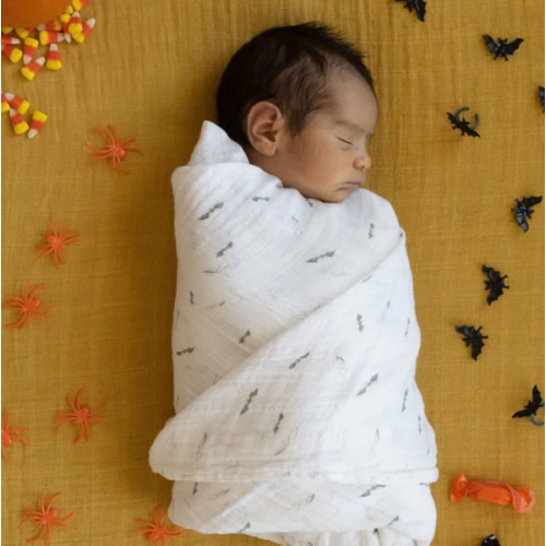 Little Unicorn Cotton Muslin Swaddle Blanket | Bats