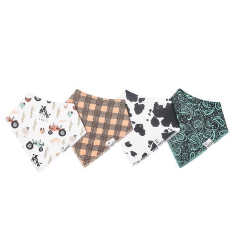 Copper Pearl Bandana Bibs- Jo