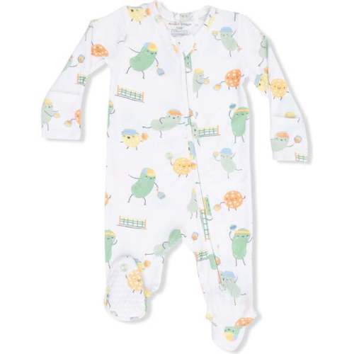 2 Way Zipper Footie, Pickles Playing Pickleball - Angel Dear | Maisonette