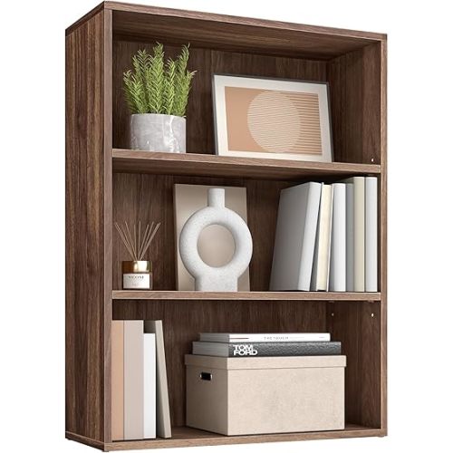 VASAGLE 3-Tier Bookshelf, Storage Organizer, 23.6 x 9.4 x 32 Inches