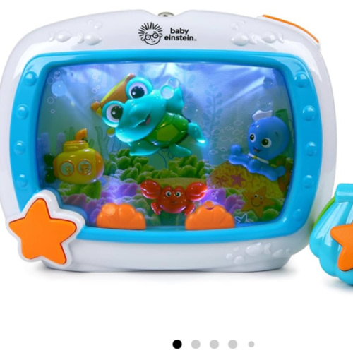 Baby Einstein Sea Dreams Soother Musical Crib Toy and Sound Machine, Newborn and up
