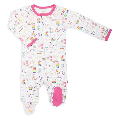 Magnetic Me 100% Organic Cotton Magnetic Baby Footie Pajamas | Super Soft Cotton Fabric | Available in PRE - 24M