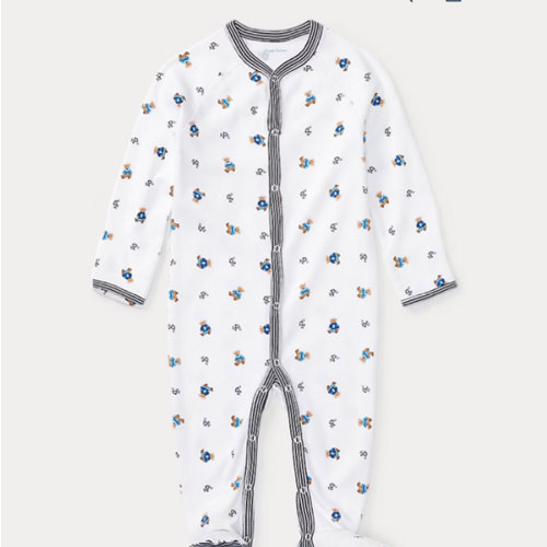 Polo Bear Cotton Coverall | Ralph Lauren