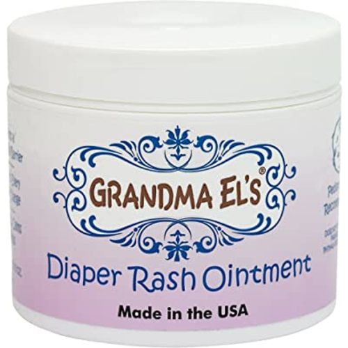 Grandma El’s Diaper Rash Ointment – Gentle Protection & Relief for Baby’s Delicate Skin – Pediatrician-Approved Moisturizing Barrier – Safe for Cloth & Disposable Diapers – 3.75 oz Jar