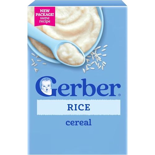 Gerber Stage 1 Rice Cereal, Non-GMO, 8 Oz, 5 Pack