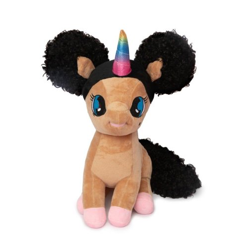 16” Brandy Unicorn Plush Toy with Blue Eyes | The Black Unicorn Shop