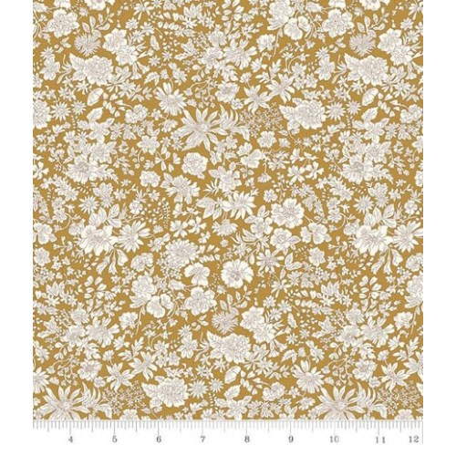 Liberty London Crib Sheet SHIP NOW golden Ochre brown Mini Sheets floral beige Fitted Mattress cover Nursery Bedding gold Ginger