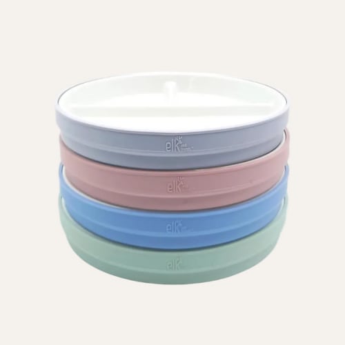 Porcelain Divided Plates with Silicone Sleeves