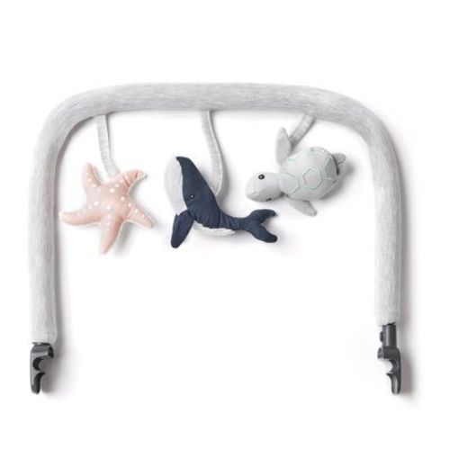 Ergobaby Evolve Baby Bouncer Toy Bar Ocean Wonders (Ocean Wonders - Light Grey)