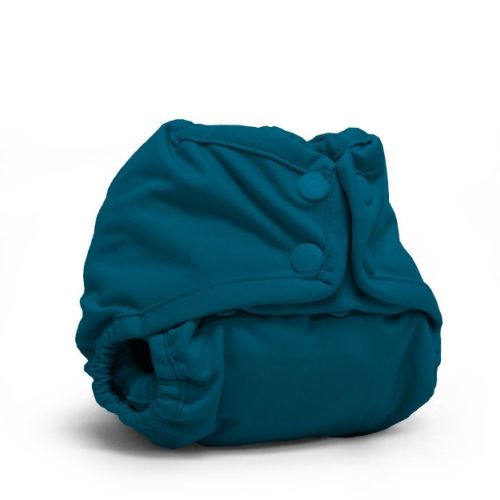 Kanga Care Rumparooz Double Leg Gusset Reusable Cloth Diaper Cover Newborn Snap | Caribbean Blue 4-15 lbs