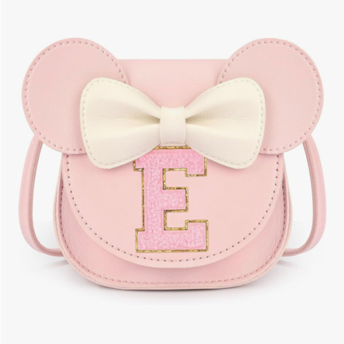 mibasies Toddler Purse Girl Gifts: Girls Birthday Gifts for 3-8 - Toys for Ages 2-4 Purse, Pink, Letter E