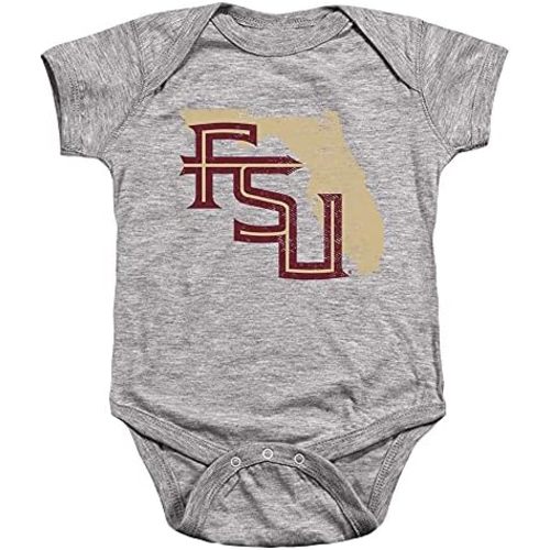 Florida State University Official State Shape Unisex Infant Snap Suit for Baby
