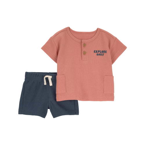 Carter's Child of Mine Baby Boy Outfit Set, 2-Piece Sizes 0/3-12 Months