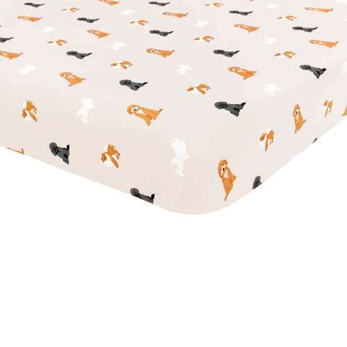 Crib Sheet in Fluffy Dog