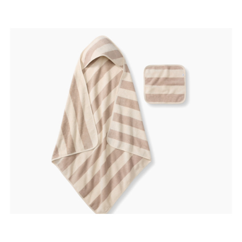 Burt's Bees Baby Hooded Woven Terry Towels Organic Cotton, Unisex Bath Essentials, Soft Nursery Towel for Infants, Toddlers, Kids