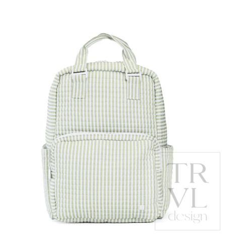 TRVL Design - Quilted All You Need Bag - Pimlico Stripe Sage - Sweet E's Children's Boutique