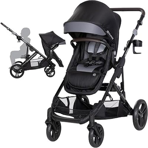Baby Trend Morph Single to Double Modular Stroller, Dash Black