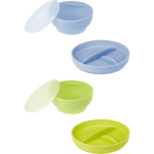 Stay-Put Bowls & Plates Set