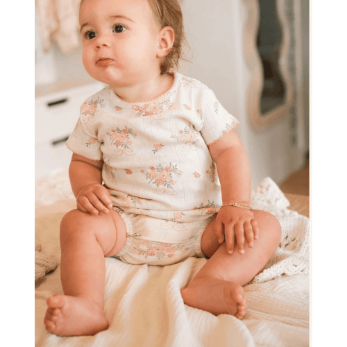 POINTELLE BLOOMER SET