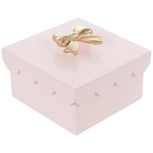 Scalloped Bow Wood Box